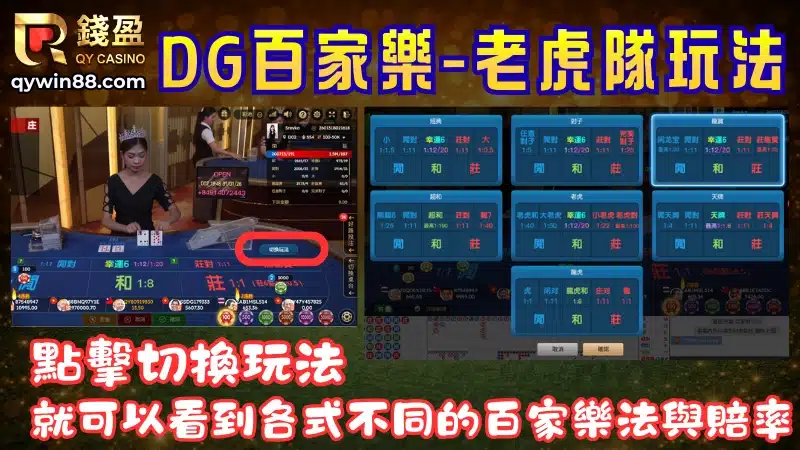 百家樂玩法-大老虎、小虎遊戲特色