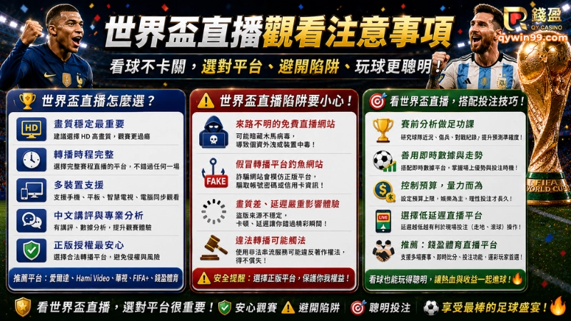 世界盃線上看陷阱