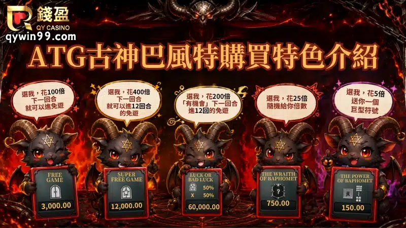 ATG古神巴風特購買特色介紹