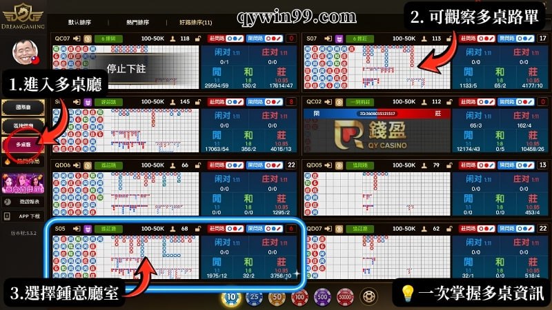 百家樂長龍打法